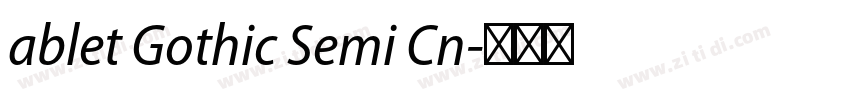 ablet Gothic Semi Cn字体转换